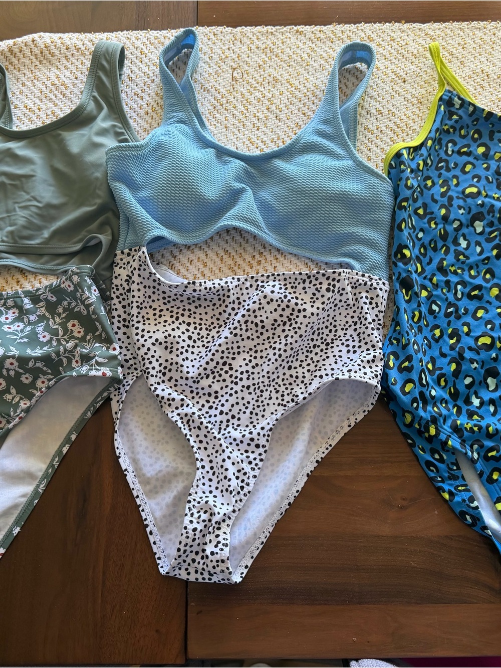 3 Pre Teen Swimsuit Lot (3) Nike & SHEIN